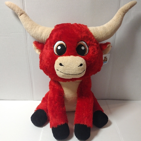 Goffa Red Bull Plush Stuffed Toy 22" Plush Toy Chicago Bulls NBA Mascot with Tag - Picture 2 of 9
